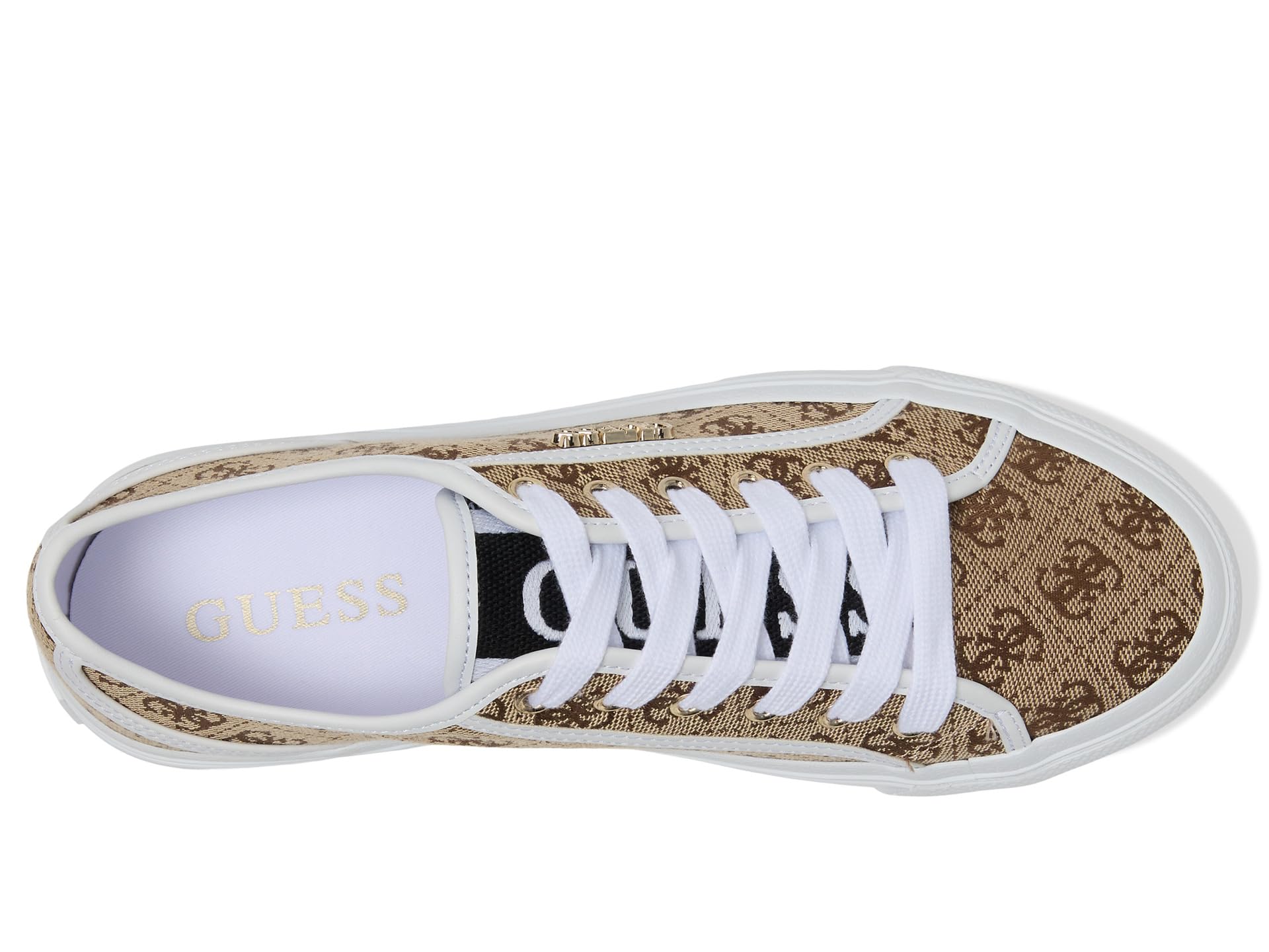 Кроссовки GUESS Jelexa, цвет Medium Brown Logo Multi — фото 2