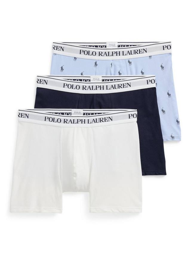 

Плавки для поло Ralph Lauren, цвет Navy White Off Blue