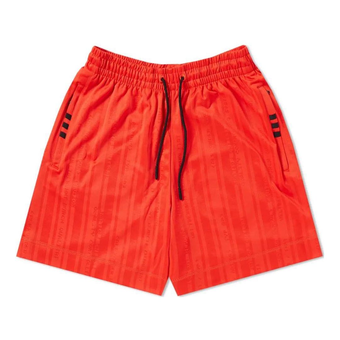 

Шорты Men's adidas originals x Alexander Wang Crossover Solid Color Lacing Athleisure Casual Sports Shorts Red DM9682