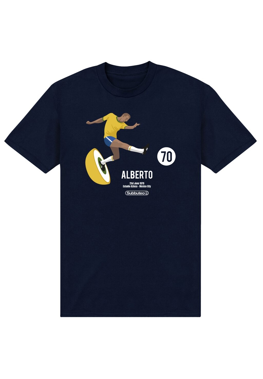 

Футболка с принтом SUBBUTEO ALBERTO Henry Tiger, темно-синий
