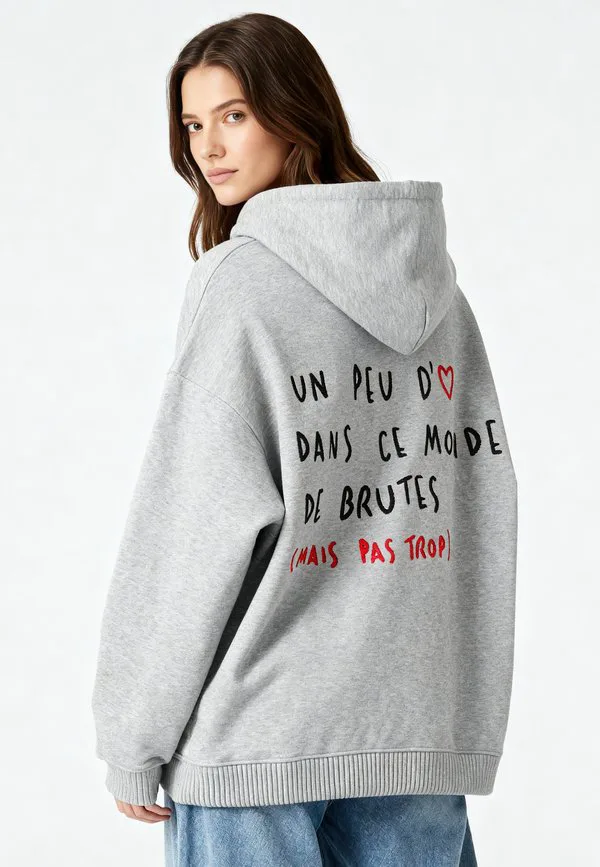 

Вышитая толстовка унисекс Mira Paris, Mottled Grey, Серый, Вышитая толстовка унисекс Mira Paris, Mottled Grey