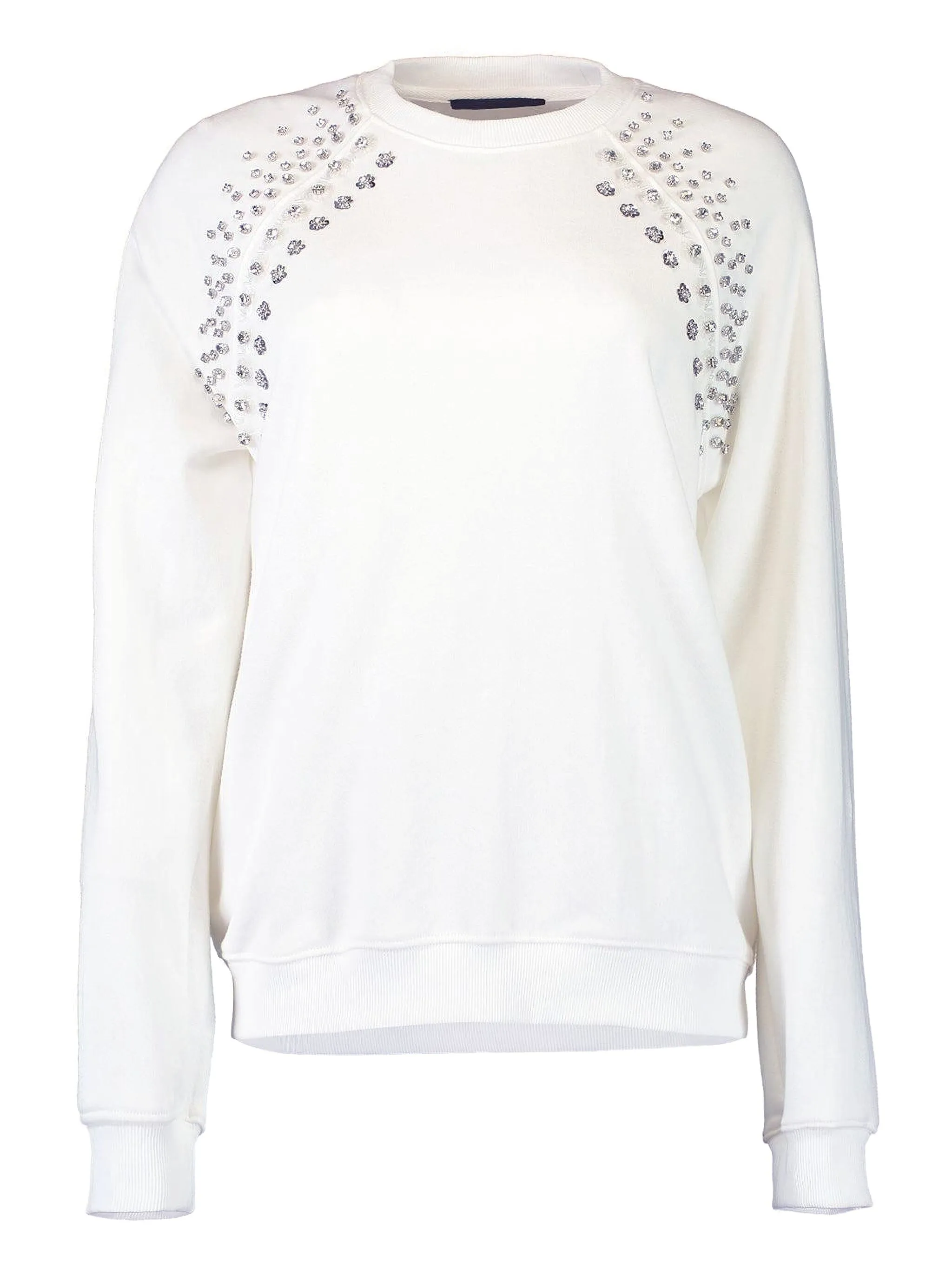 

Толстовка, украшенная кристаллами Le Superbe, белый