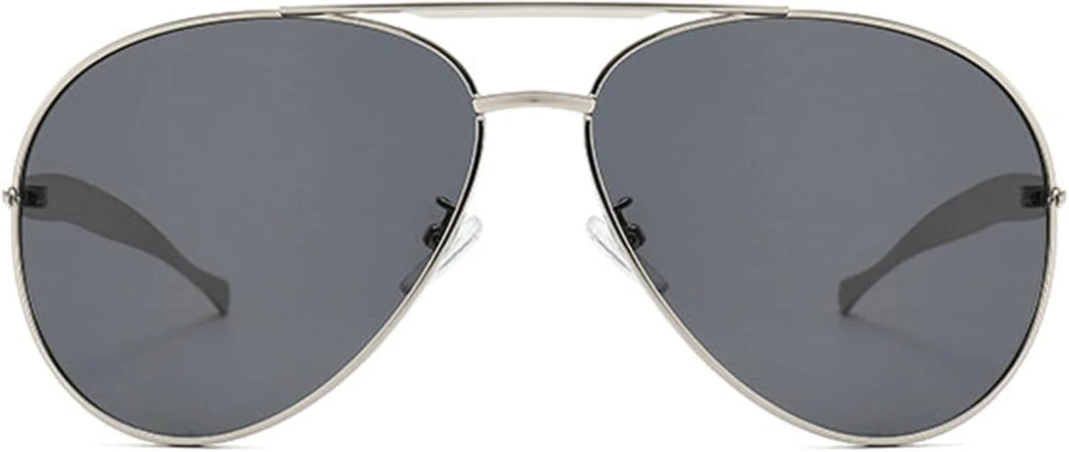 

Willochra Модные солнцезащитные очки-пилот большого размера с градиентным переходом цвета для женщин и мужчин, винтажные, трендовые, овальные, черные, C5