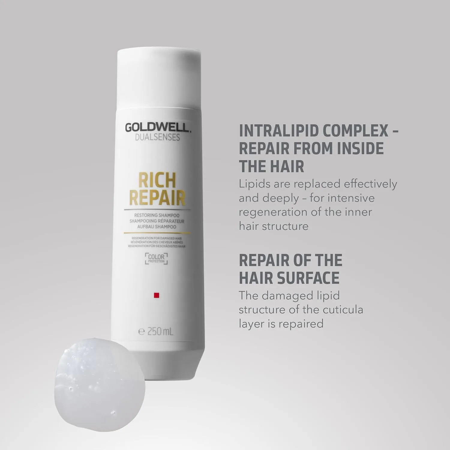 Восстанавливающий шампунь Goldwell Dualsenses Rich Repair 1000 мл (.) — фото 3