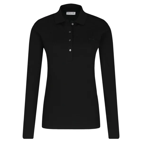

Рубашка-Поло узкого кроя Lacoste, черный