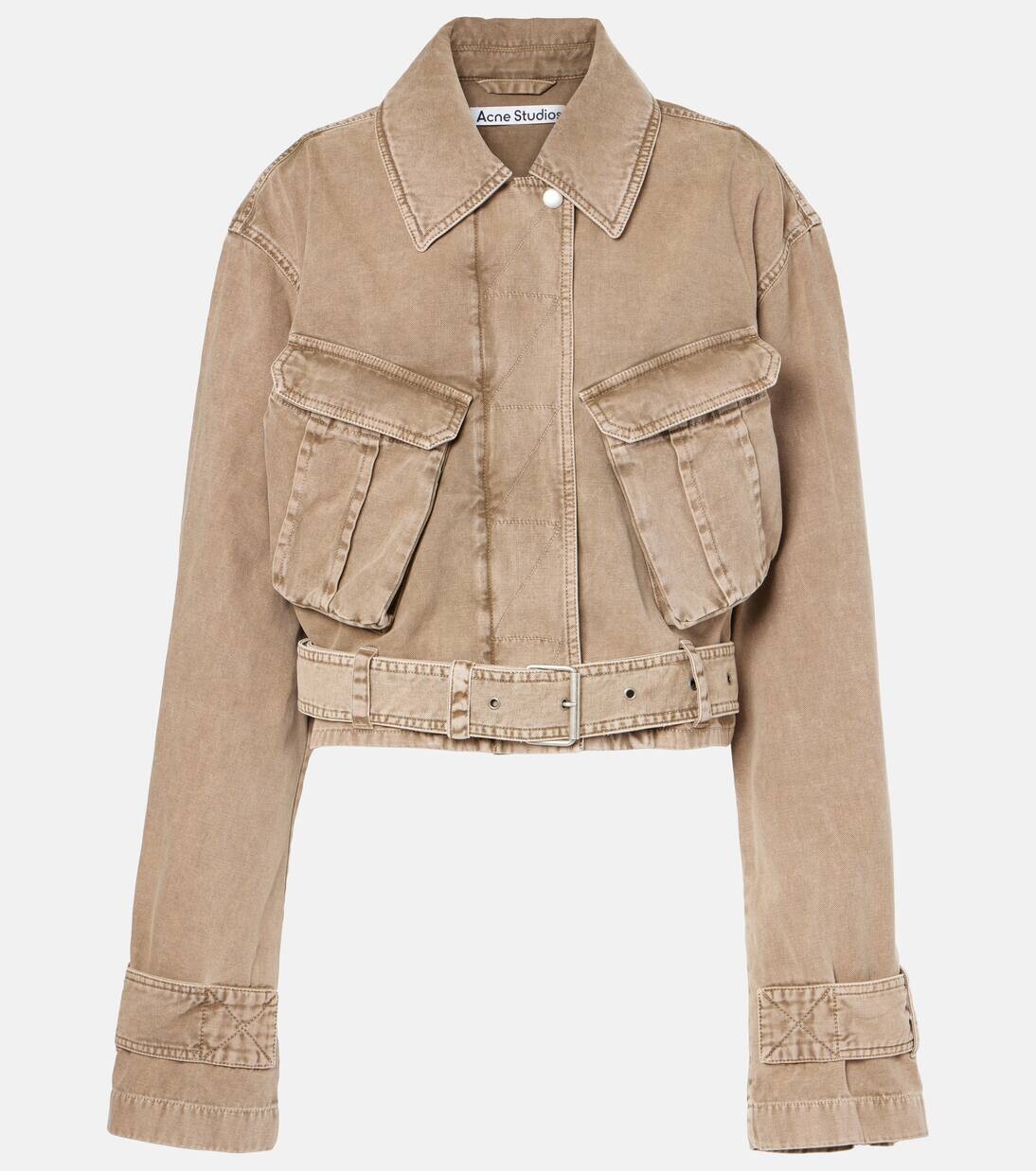 

Джинсовая куртка-карго Acne Studios, цвет light brown
