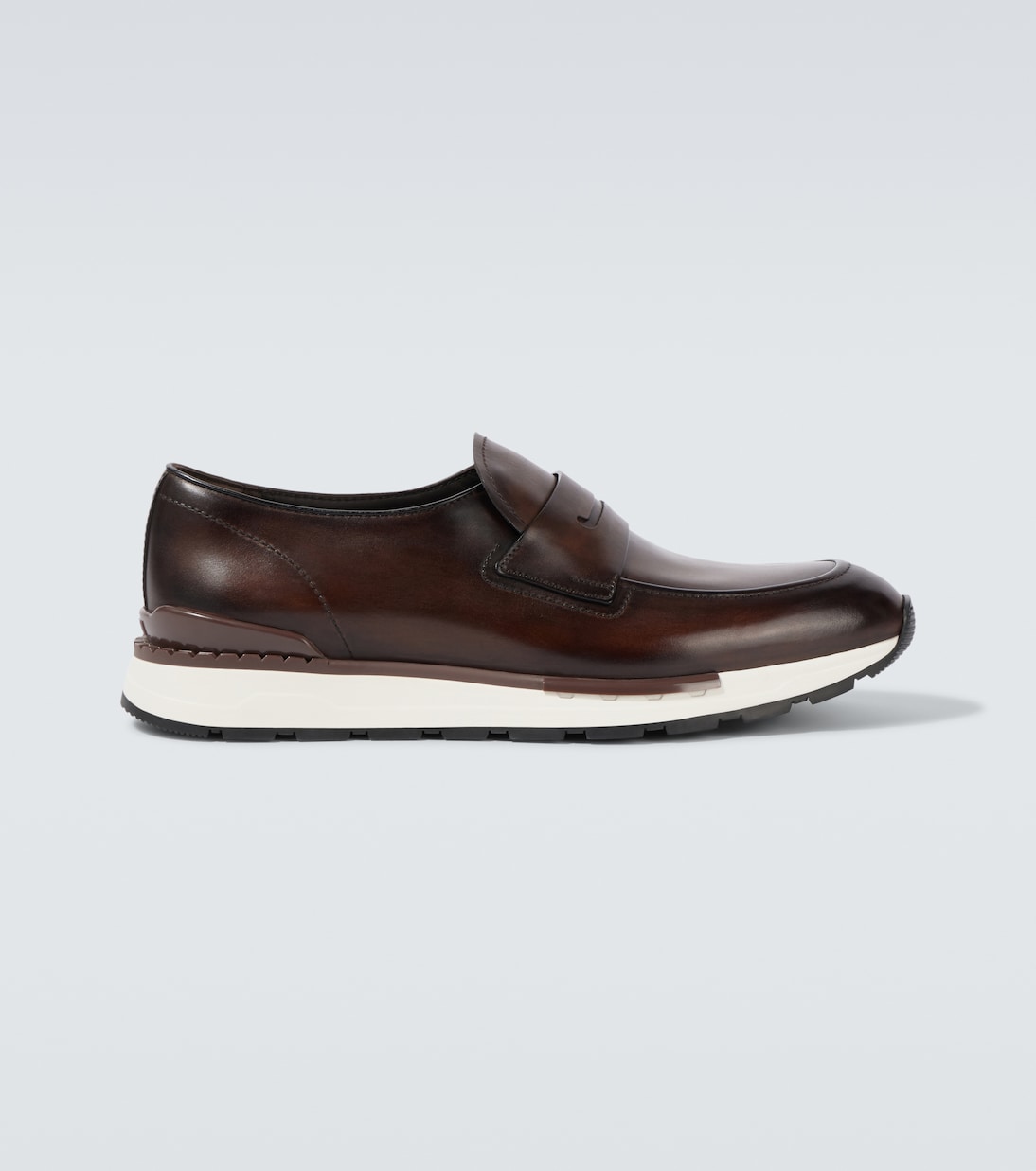 

Кожаные пенни-лоферы Fast Track Berluti, Marrone Intenso