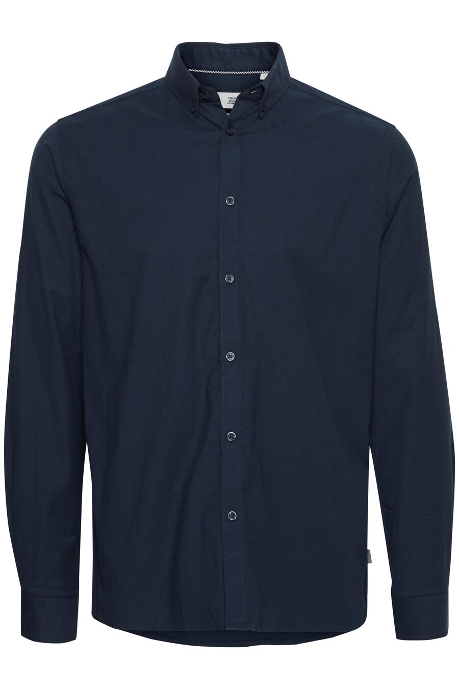 

Повседневная рубашка !Solid Regular fit Button Up Shirt Val, темно-синий