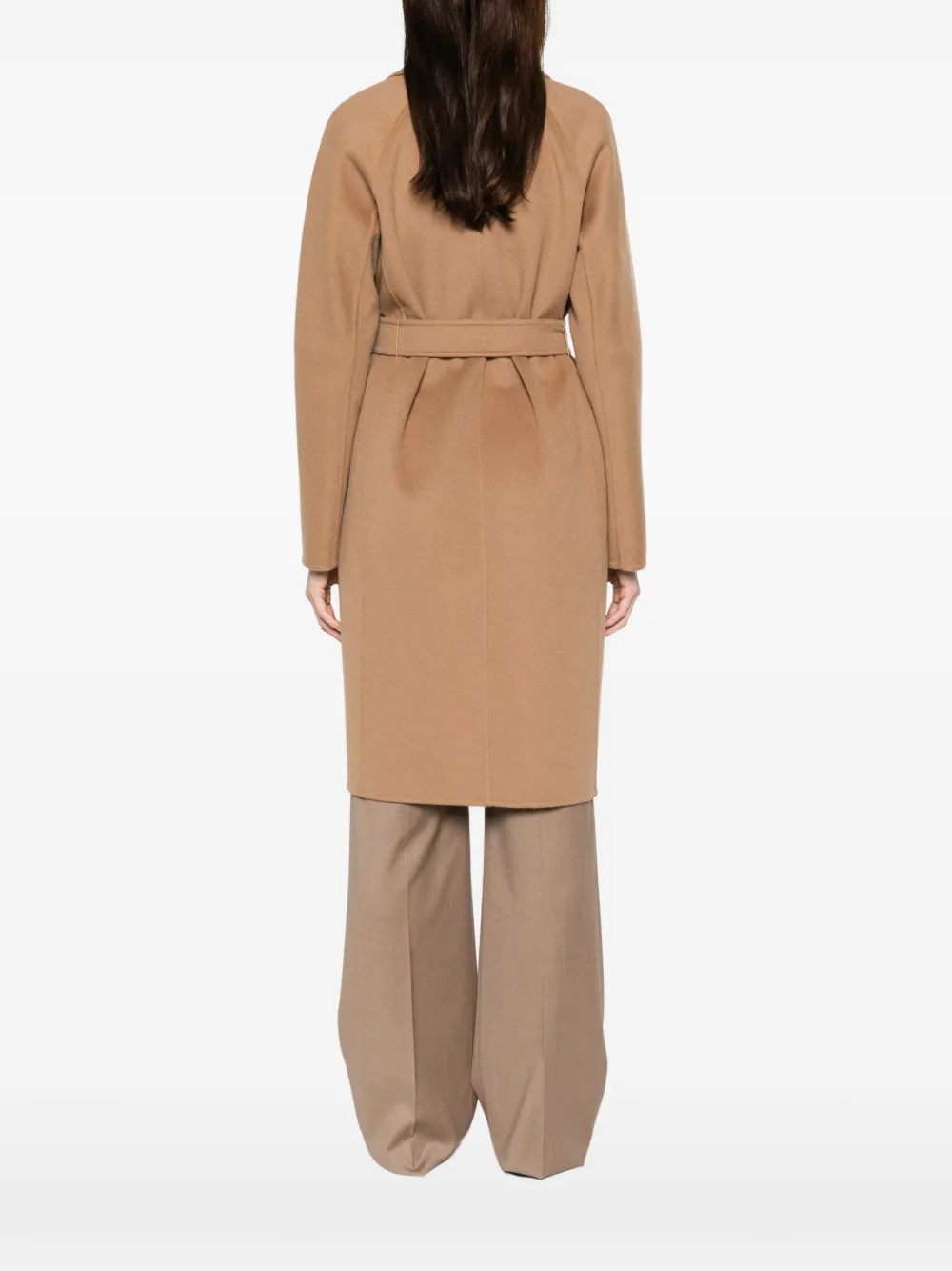 Пальто Aceri с поясом на талии Max Mara, коричневый — фото 4
