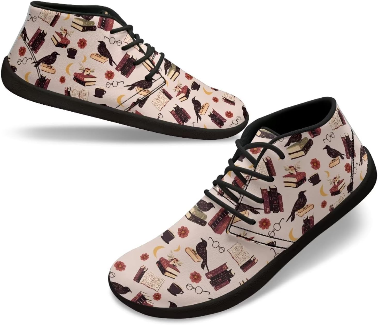 

Мужские беговые кроссовки с широкой пяткой, без шнурков, противоскользящие, быстро сохнущие, с подошвой нулевого падения Xixirimido, Book Bird