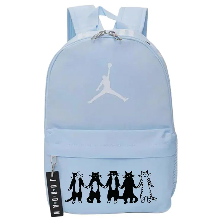 

Jordan Полиэстеровый рюкзак Unisex Blue, Kitten Friendship