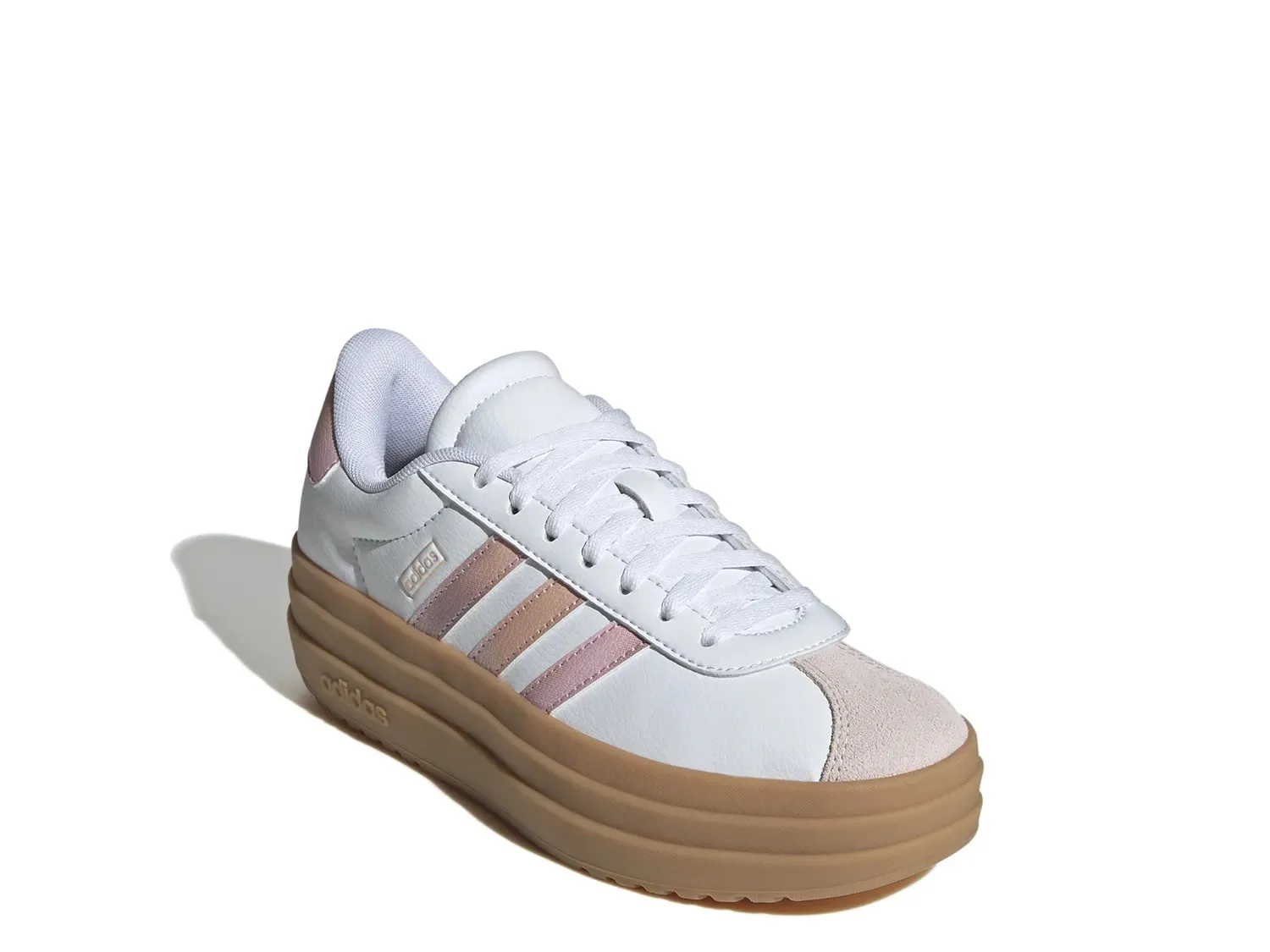 

Кроссовки Adidas VL Court Bold Platform Sneaker — детские, белые/розовые