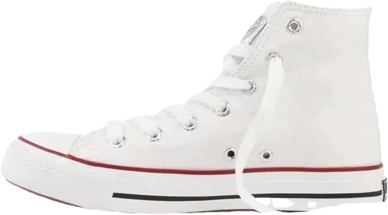 

Женские высокие кеды из канвы, спортивные повседневные кроссовки для мужчин и женщин Shendm, белый