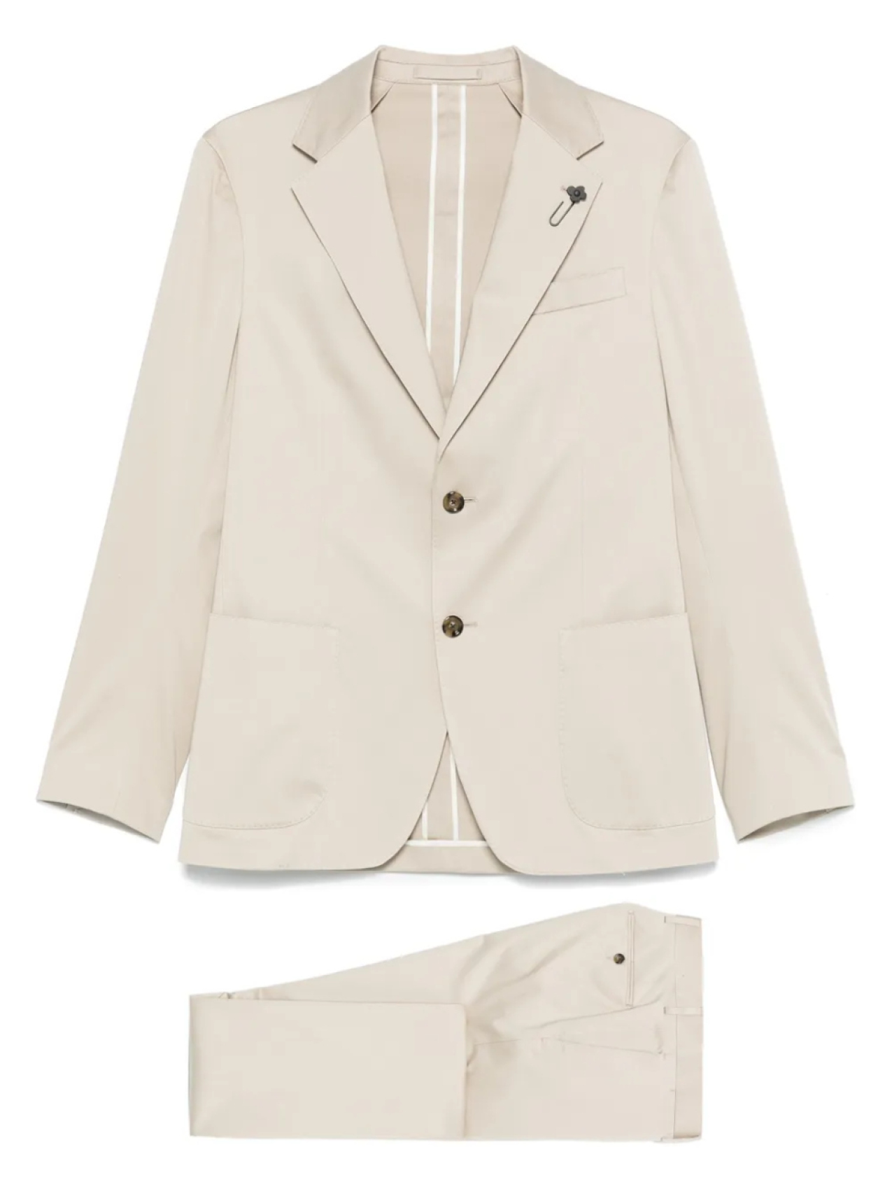 

Однобортный костюм Lardini, нейтральный