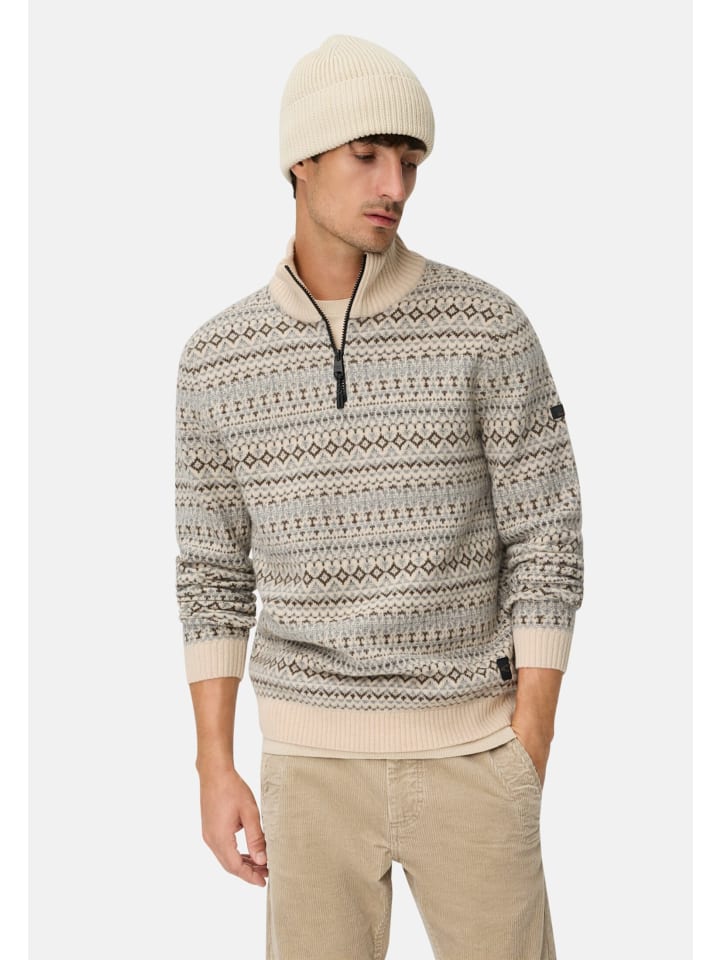 

Camel Active Вязаный пуловер из чистой овечьей шерсти, выращенной на овсяных хлопьях