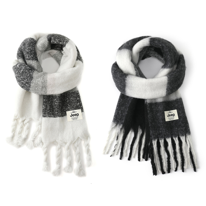 

Jeep Утепленный воротник для осени и зимы унисекс, 2 Pack (White Gray Gradient+Black Gray White)
