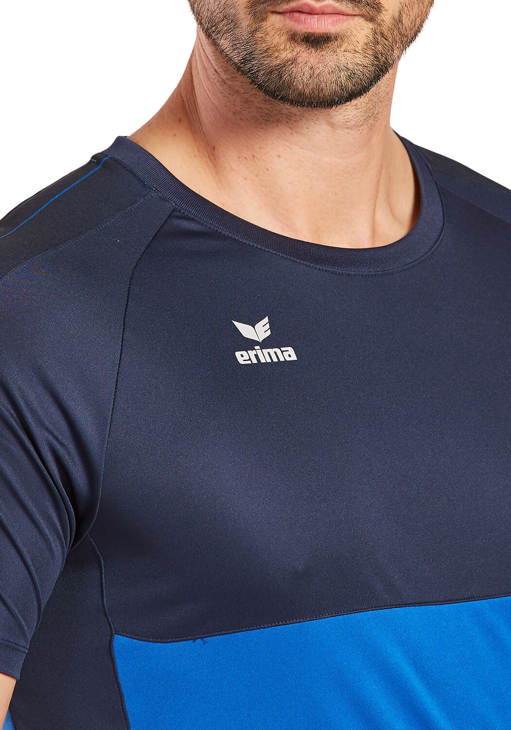 Футболка erima Six Wings, цвет new royal/new navy — фото 4