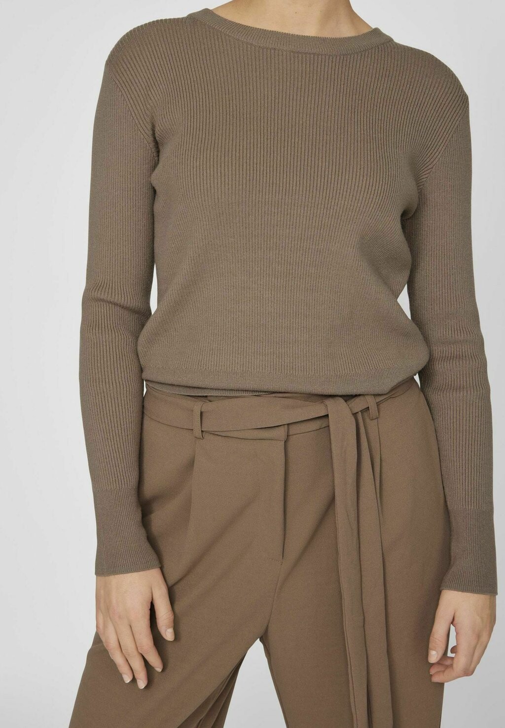 

Джемпер VICOMFY O-NECK VILA, бежевый