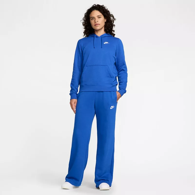 Женский флисовый пуловер с капюшоном Nike Sportswear Club, цвет Game Royal — фото 2