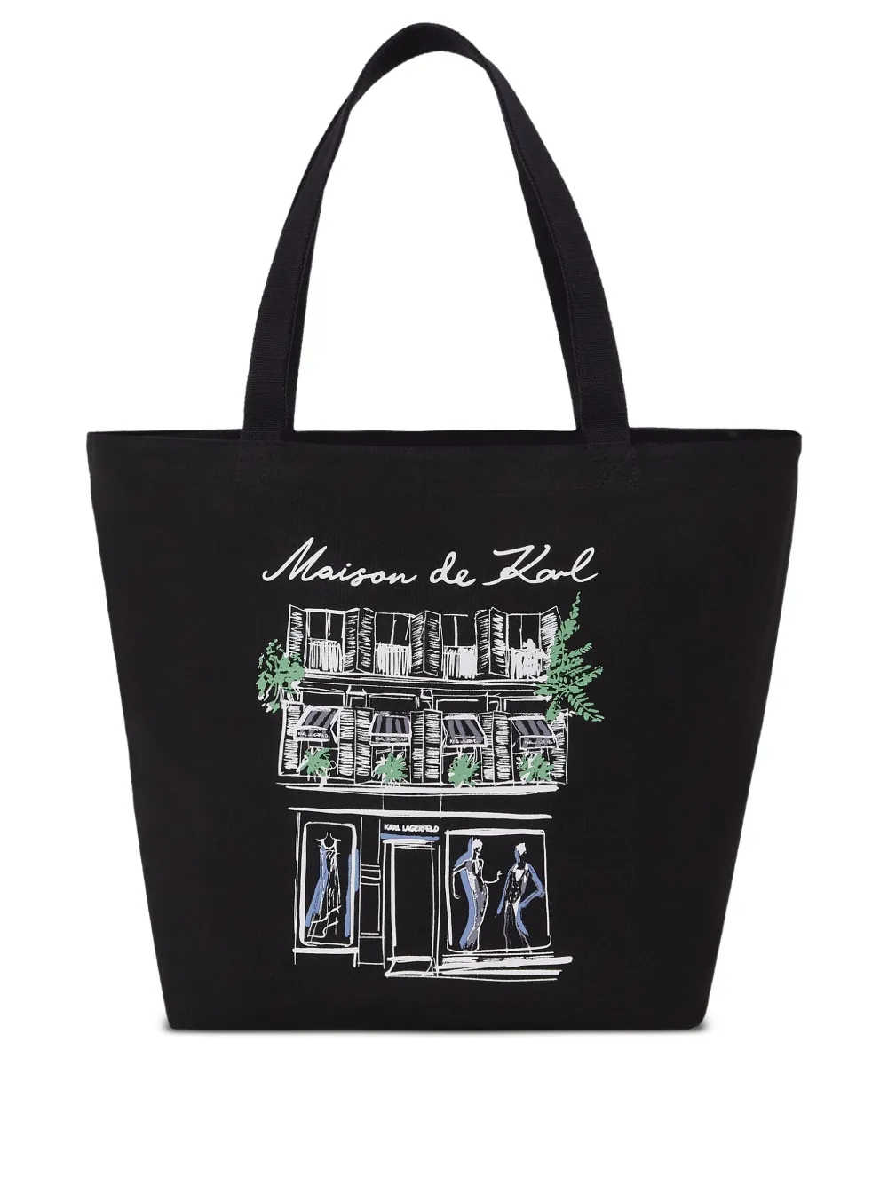 

Двусторонняя сумка-шопер K/Sketch KARL LAGERFELD, черный