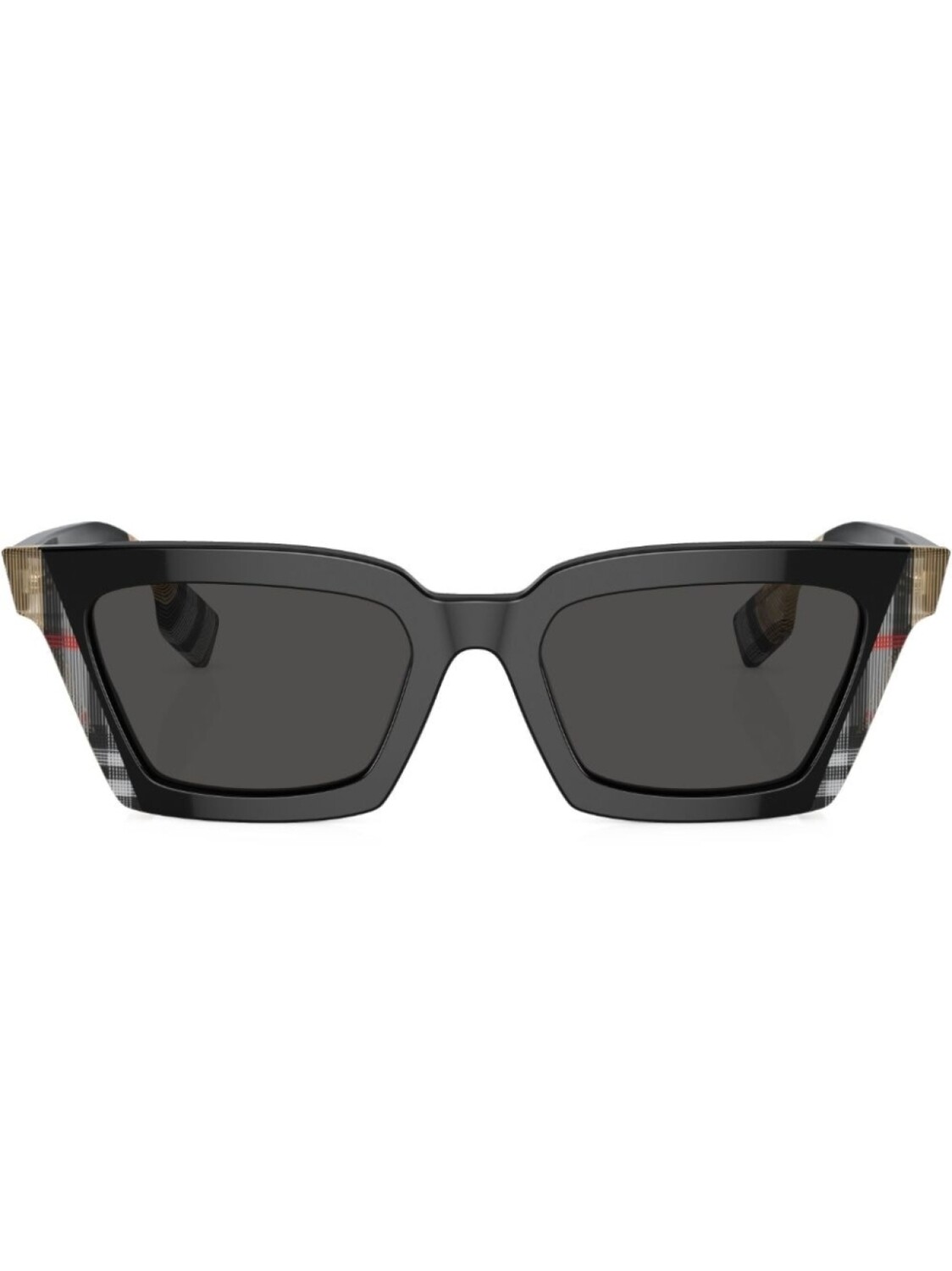 

Солнцезащитные очки Briar в клетку Burberry Eyewear, черный