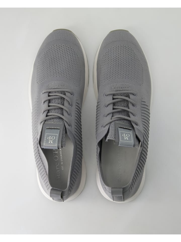 Кроссовки на шнуровке Marc O'Polo Shoes, серый — фото 4