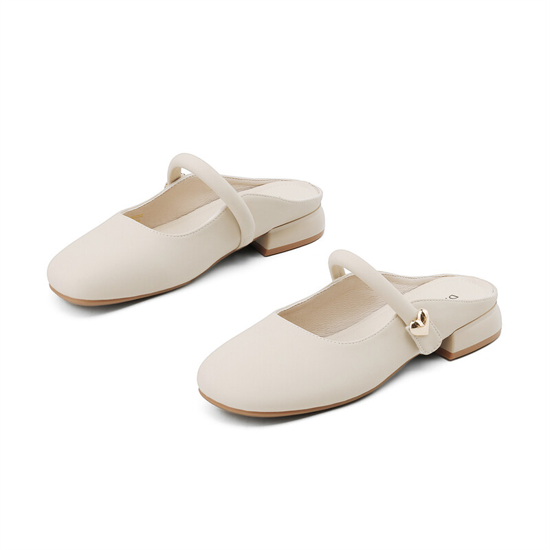 Мюли DAPHNE Closed Toe Slippers Women's, бежевый — фото 3