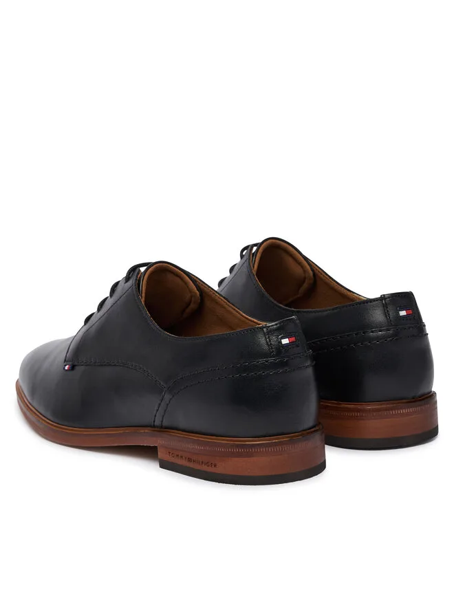 Tommy Hilfiger Кожаные туфли Hilfiger FM0FM05777, черные — фото 3