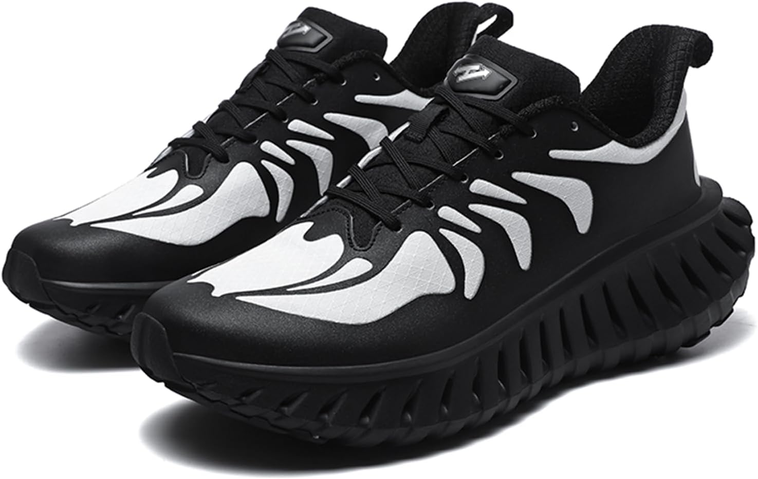 

Мужские кроссовки для ходьбы, бега и тенниса с воздушной подушкой, повседневные спортивные туфли для фитнеса, тренировок и кросс-тренинга Dacnakby, белый/черный