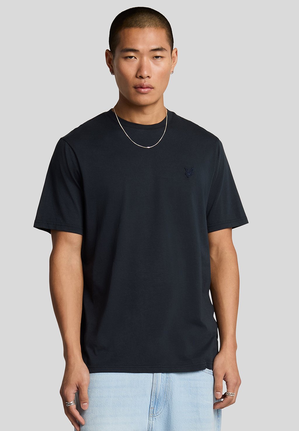 

Базовая футболка SUPERFINE Lyle & Scott, темно-синий