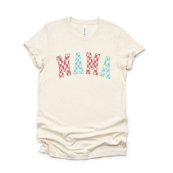 

Футболка с принтом в клетку Mama wavy Simply Sage Market, Cream, Зеленый, Футболка с принтом в клетку Mama wavy Simply Sage Market, Cream