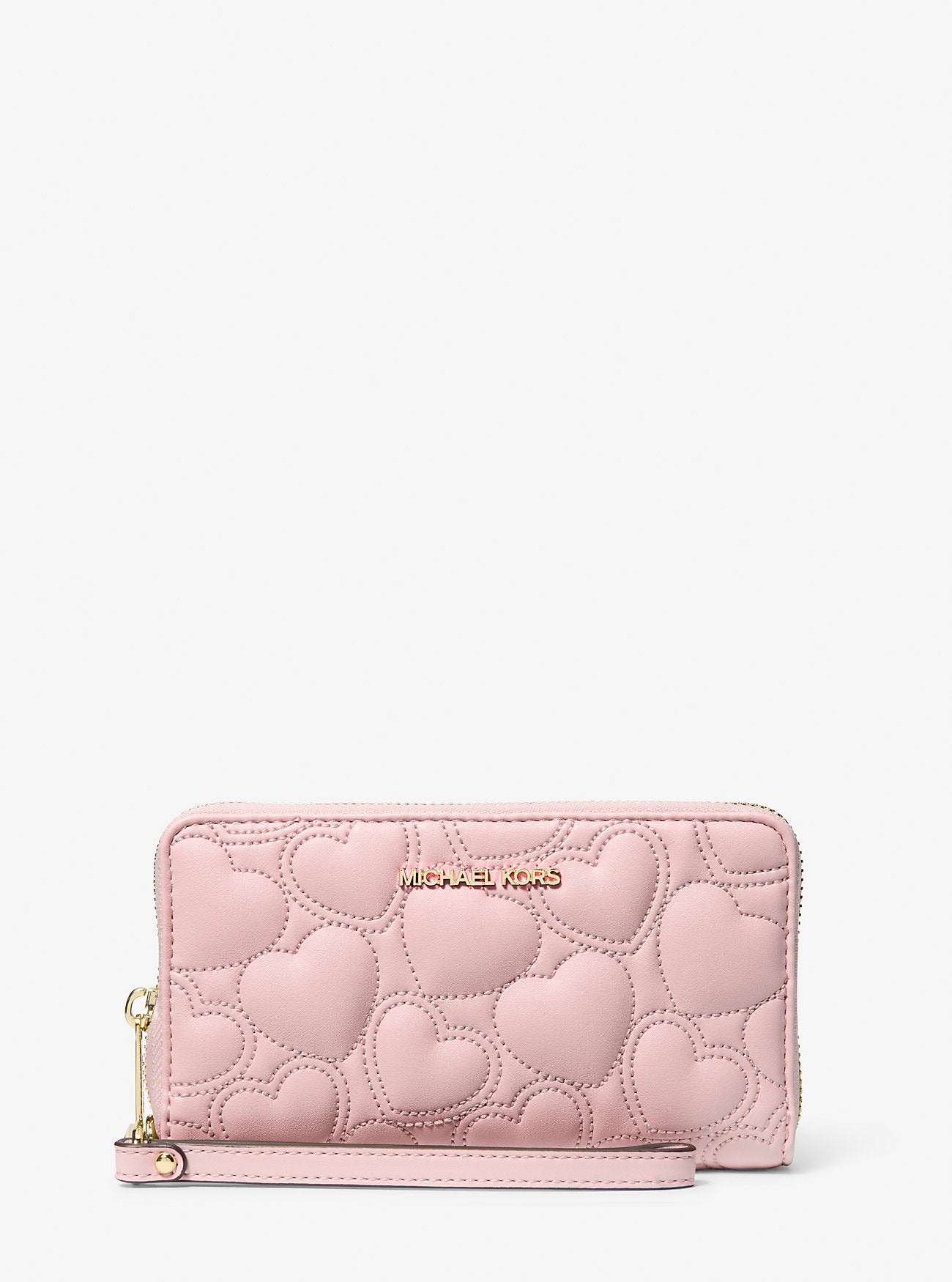 

Браслет для смартфона Jet Set с вышитым большим сердцем Michael Kors Outlet, powder blush