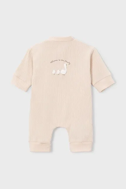 Комбинезон длинный рукав Mayoral Newborn, бежевый — фото 2