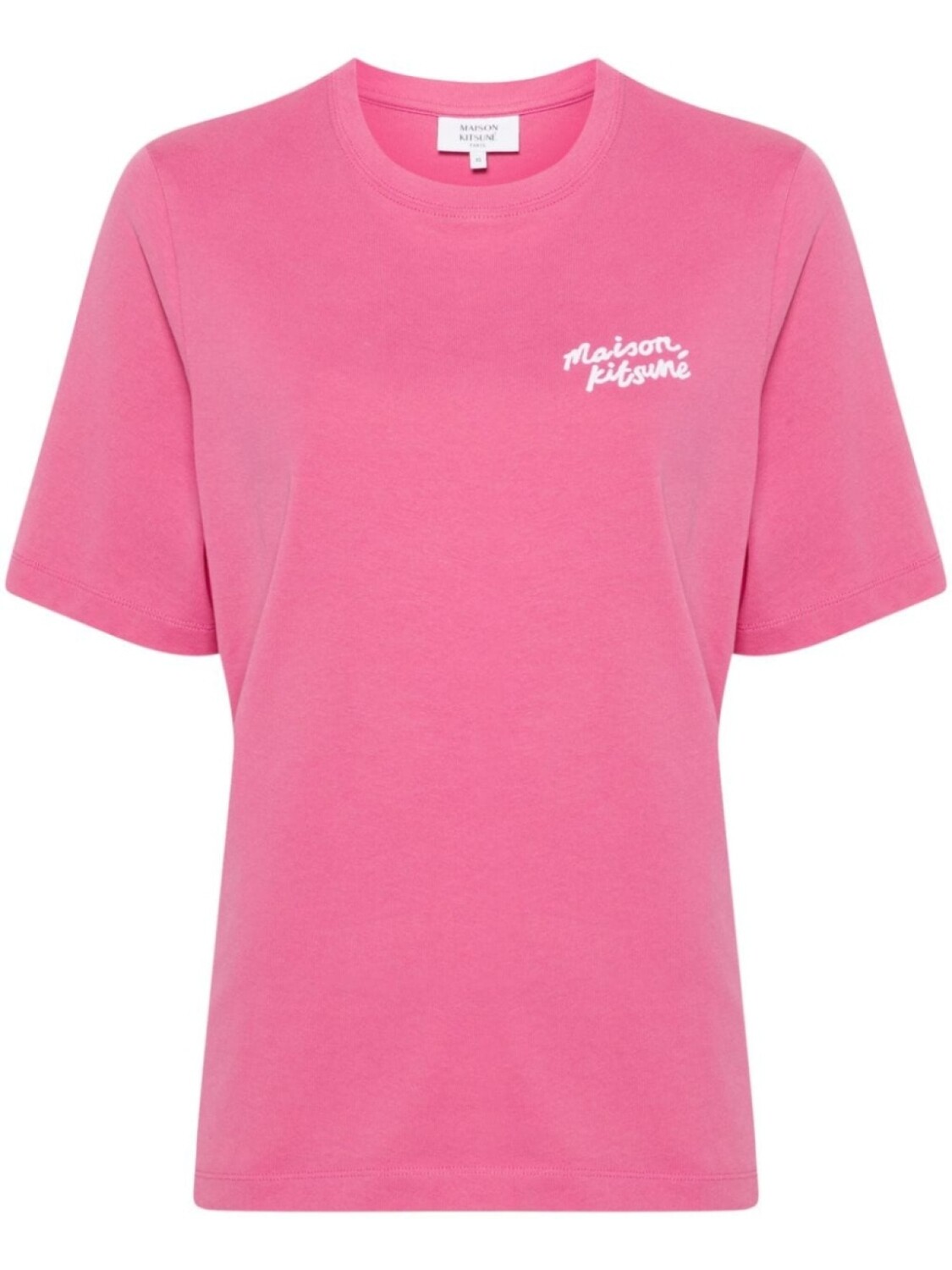 

Maison Kitsuné футболка с надписью от руки, розовый