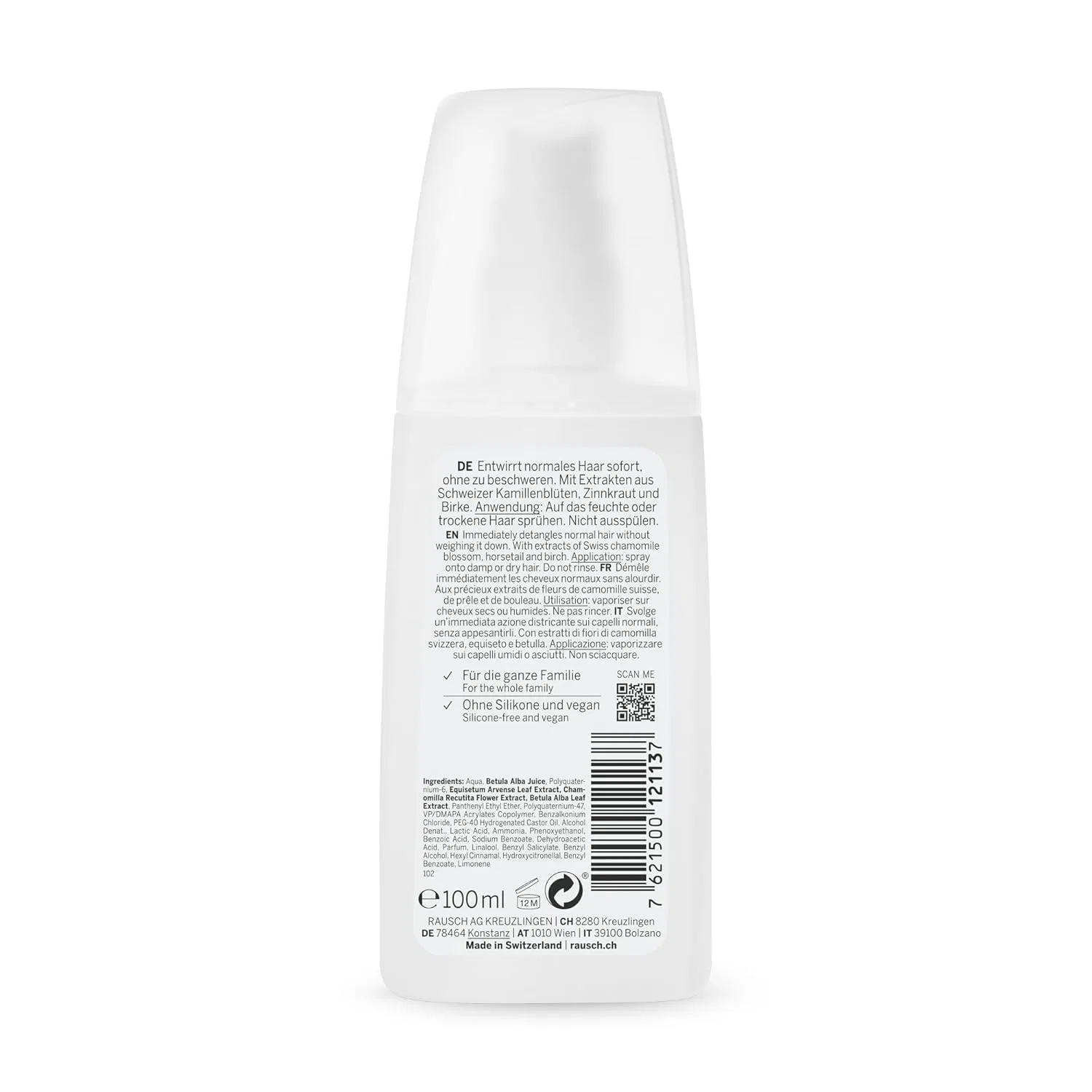 Спрей для легкого расчесывания Rausch Swiss Herbal Detangling Rausch — фото 2