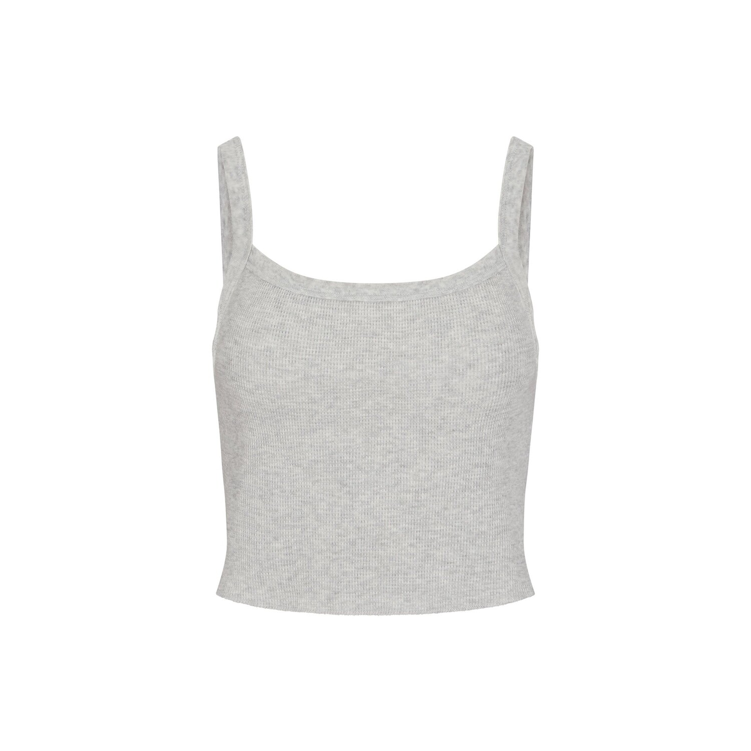 

Укороченнный топ SKIMS, цвет light heather grey
