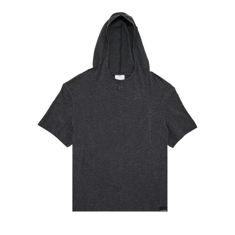 

Футболка Courrèges Hooded T-Shirt Dark Heather Grey, серый