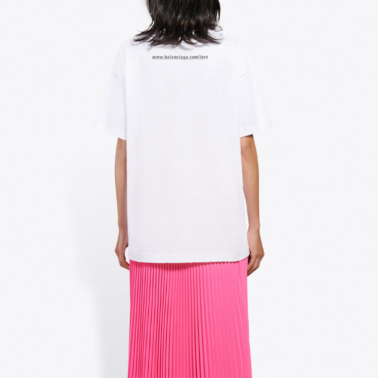 Футболка женская Balenciaga I Love U, белый — фото 4