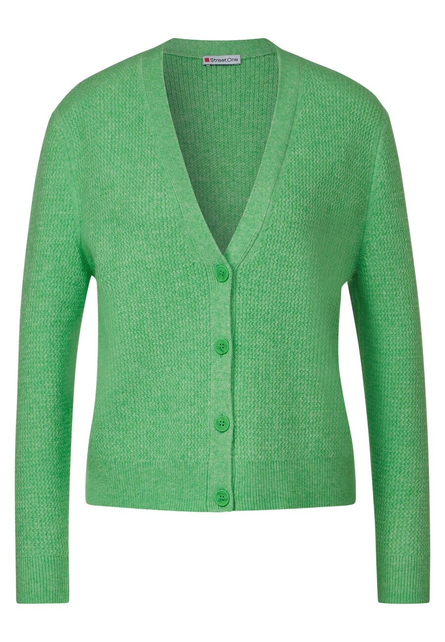 

Вязаный кардиган Street One, цвет Grass Green