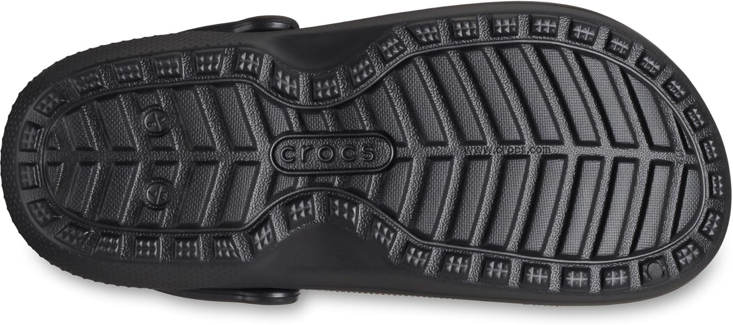 Классические праздничные сабо Crocs унисекс для взрослых, черный/красный — фото 3
