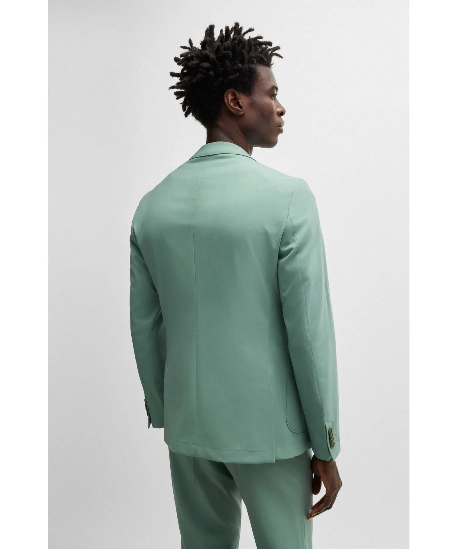 Мужская куртка BOSS Slim Fit Performance Stretch Wool Blend — фото 4