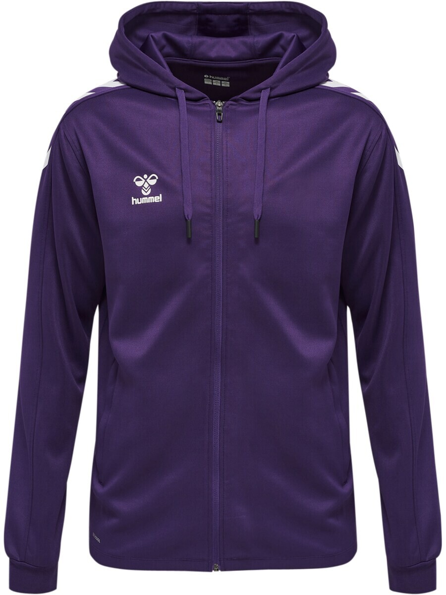 

Свитер с капюшоном на молнии Hummel Athletic Zip-Up Hoodie, цвет aubergine