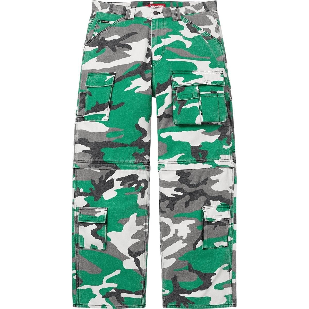 Утилитарные штаны карго unisex с отстегивающимися штанинами Supreme, черный — фото 4