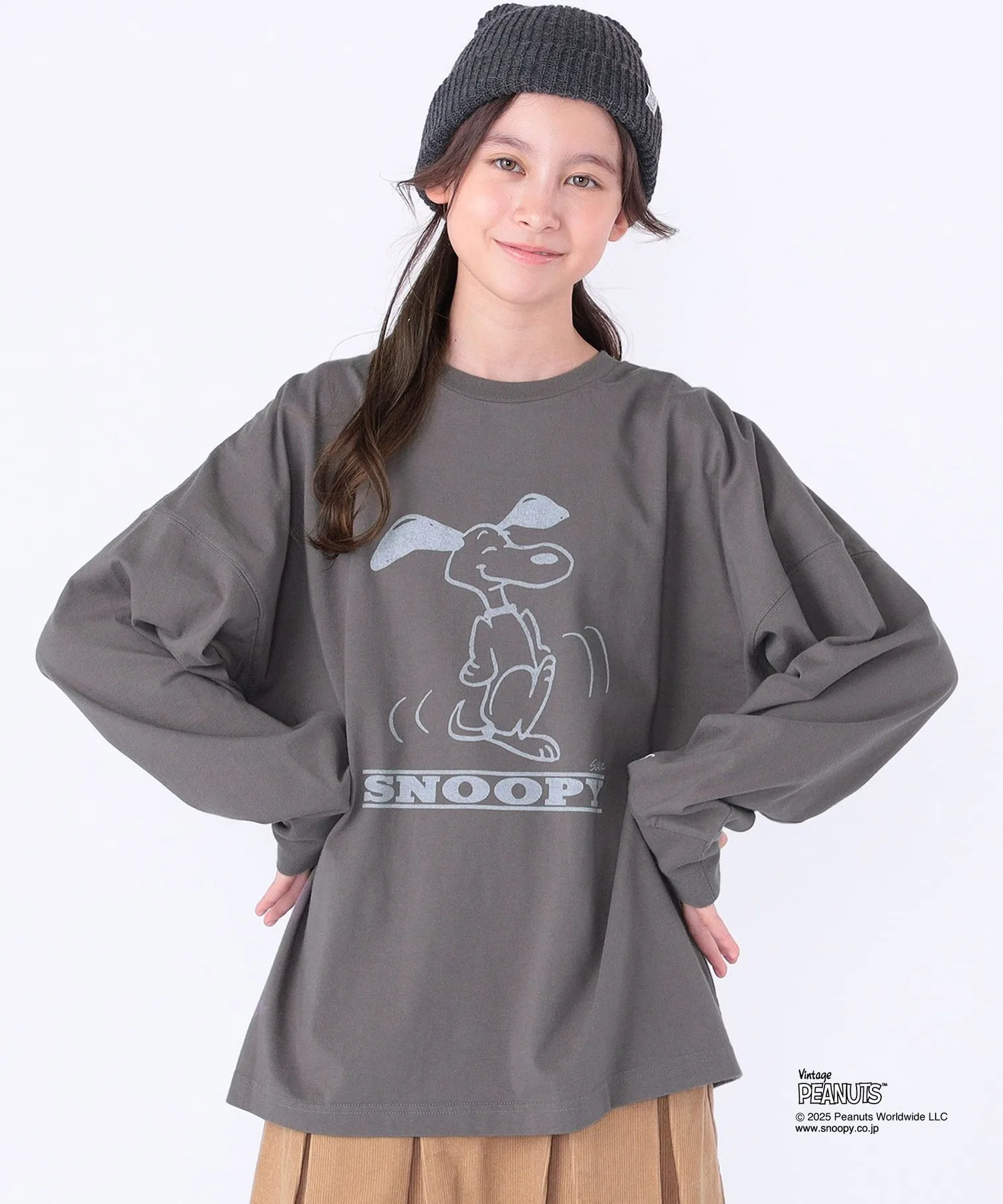Детская футболка SHIPS KIDS SNOOPY с длинным рукавом зелёная — фото 4