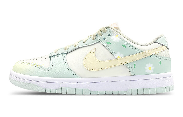 

Кроссовки Nike Dunk Skateboarding Shoes Women's Low-top Yellow/green, светло-зеленый
