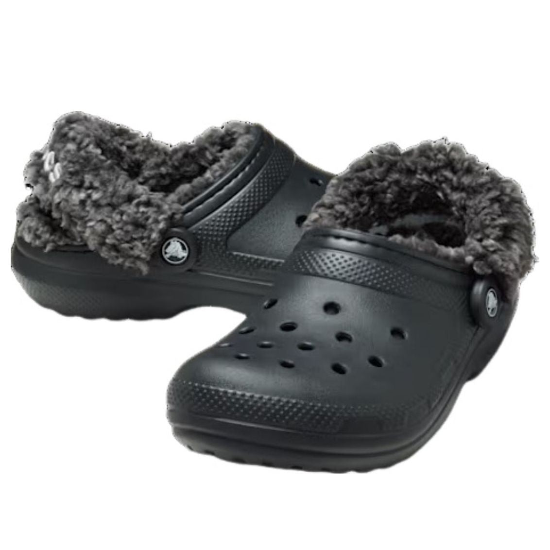 Классические сабо Crocs на флисовой подкладке, черные — фото 2