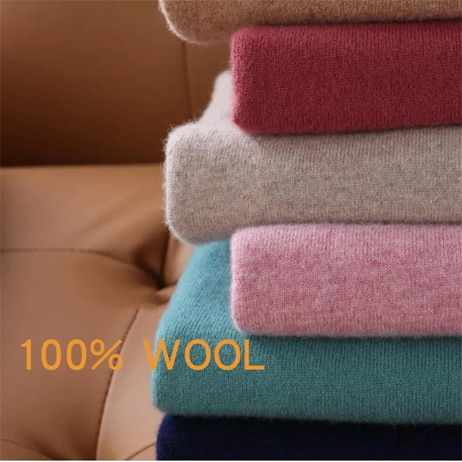 Мужской свитер 100% cashmere O-neck pullover large size — фото 4