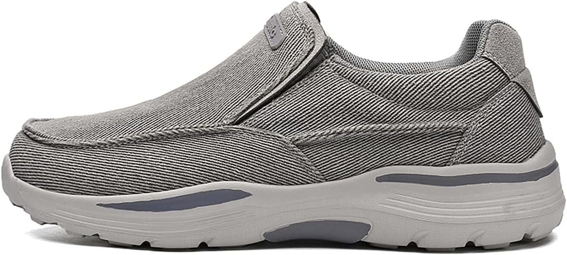 

Мужские слипоны Freeior, повседневные холщовые лоферы, легкие для ходьбы, серый