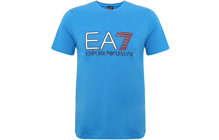 

Футболка мужская синяя EA7 EMPORIO ARMANI