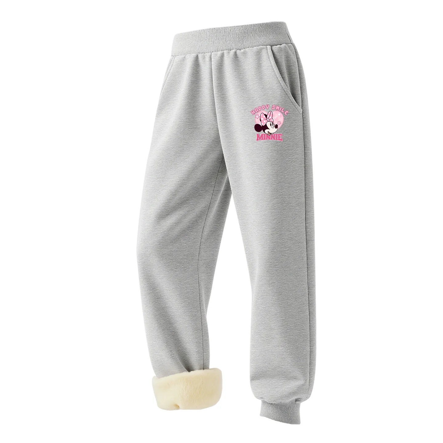 Детские вязаные спортивные штаны Disney, [Thickened Lamb's Wool]Di's Heartfelt K Gray